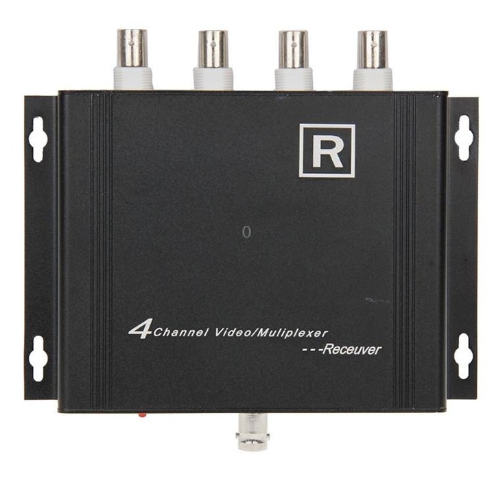4 Channel Video Multiplexer Transmitter and Receiver(Black)