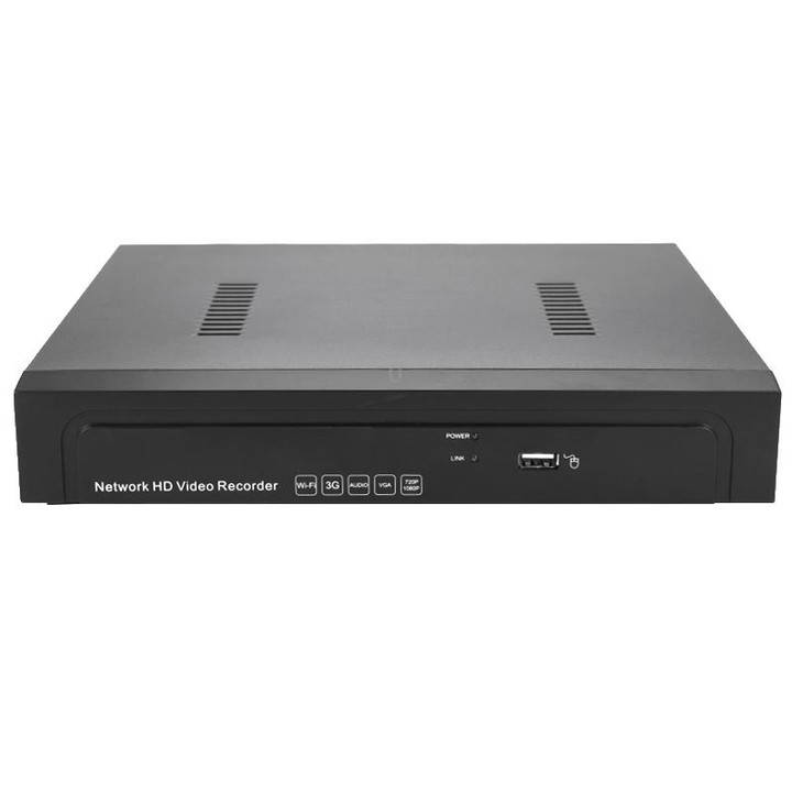 N4/1U-POE 4CH HDD NVR Digital Video Recorder, Support VGA / HDMI / USB