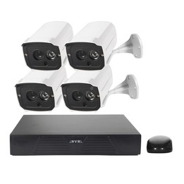 N4B7M 4Ch 960P P2P ONVIF 1.3 Mega Pixel IP Camera NVR Kit, Support Night Vision / Motion Detection, IR Distance: 20m