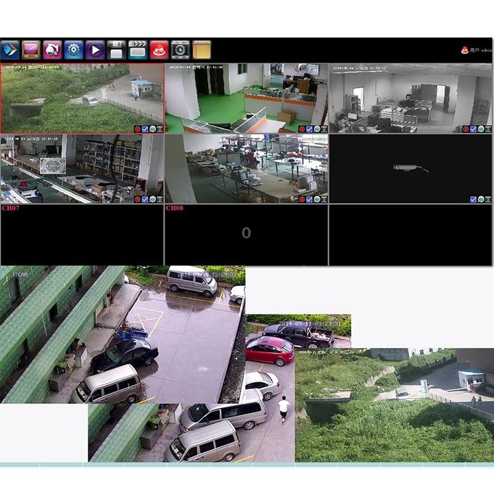 N4B7M 4Ch 960P P2P ONVIF 1.3 Mega Pixel IP Camera NVR Kit, Support Night Vision / Motion Detection, IR Distance: 20m