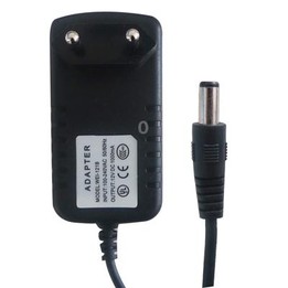 EU Plug AC Adapter 12V 1000mA for CCD Cameras(Black)