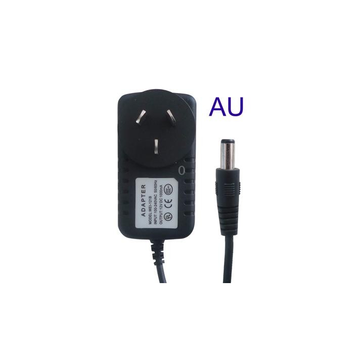AU Plug AC Adapter 12V 1000mA for CCD Cameras(Black)