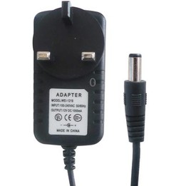 UK Plug AC Adapter 12V 2000mA for CCD Cameras(Black)