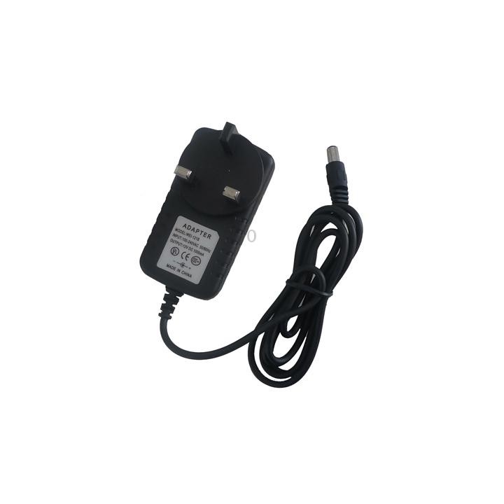 UK Plug AC Adapter 12V 2000mA for CCD Cameras(Black)