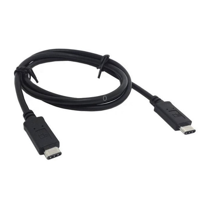 1m USB 3.1 Type C Male Connector to Male Extension Data Cable, For Tablet & Mobile Phone & Hard Disk Drive(Black)