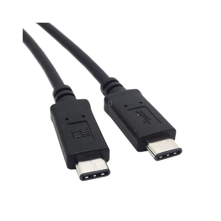 1m USB 3.1 Type C Male Connector to Male Extension Data Cable, For Tablet & Mobile Phone & Hard Disk Drive(Black)