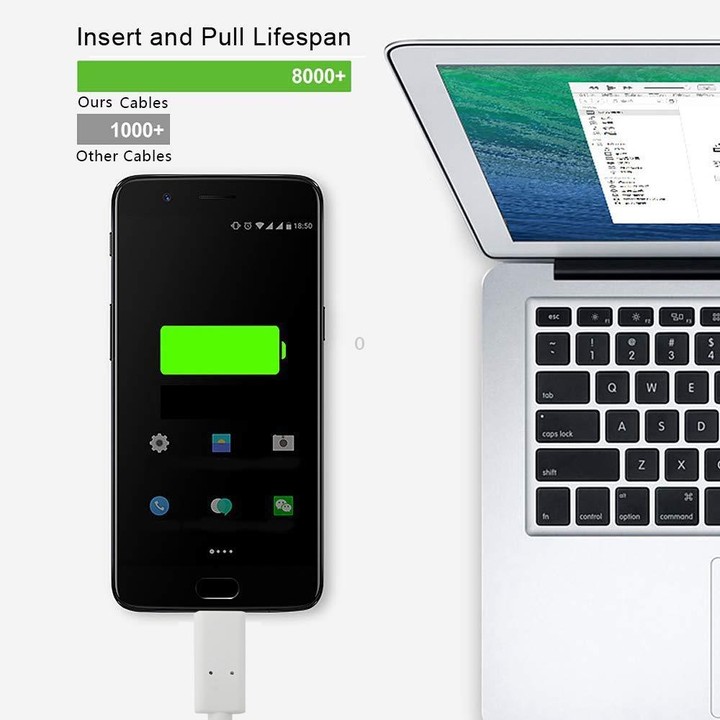 1m USB 2.0 to USB 3.1 Type-C Cable(White)