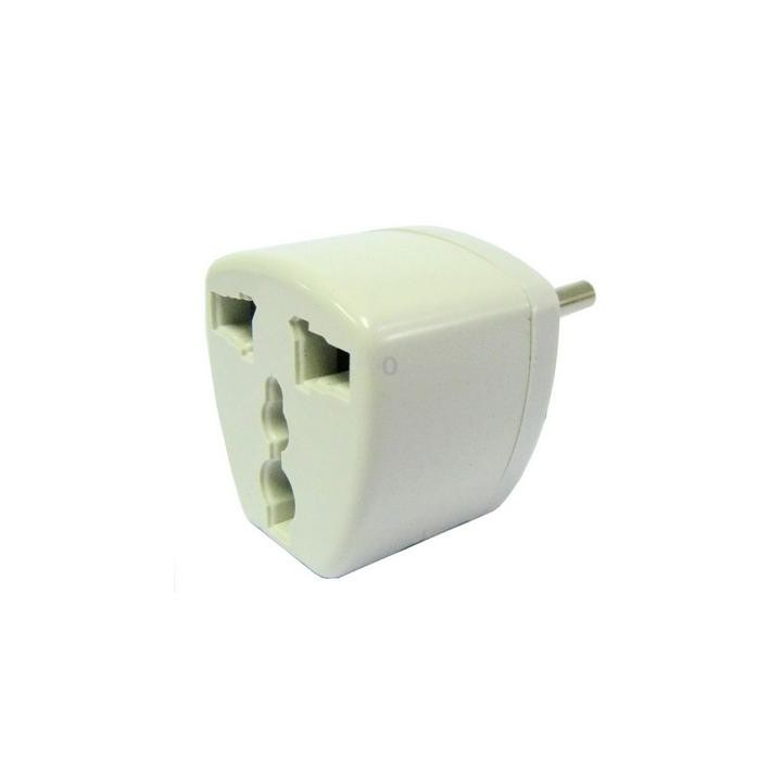Plug Adapter, Travel Power Adaptor with Europe Socket Plug(White)
