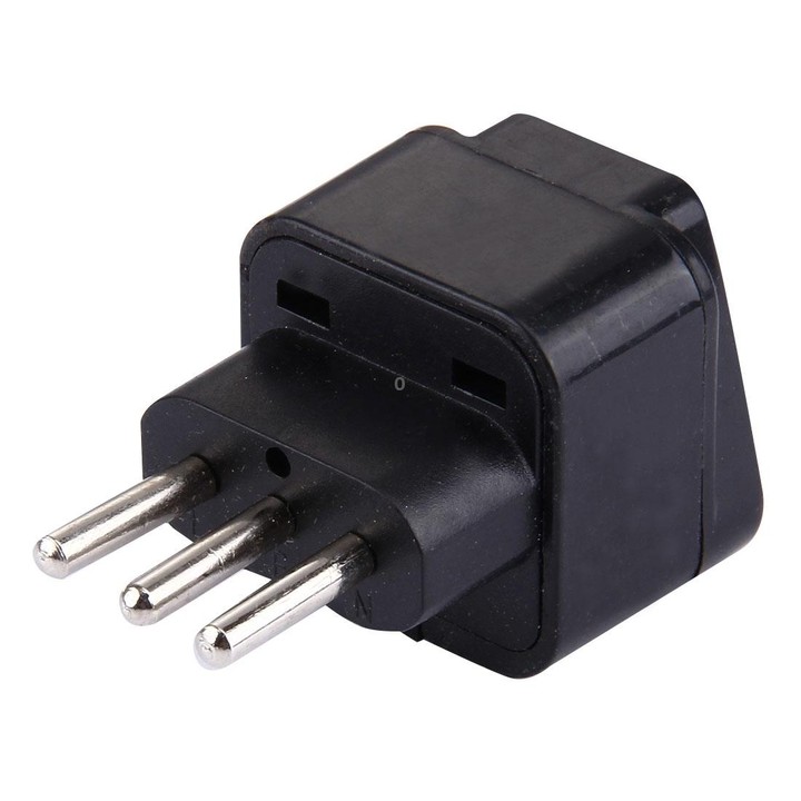Plug Adapter, Travel Power Adaptor with Italian Plug(Black)