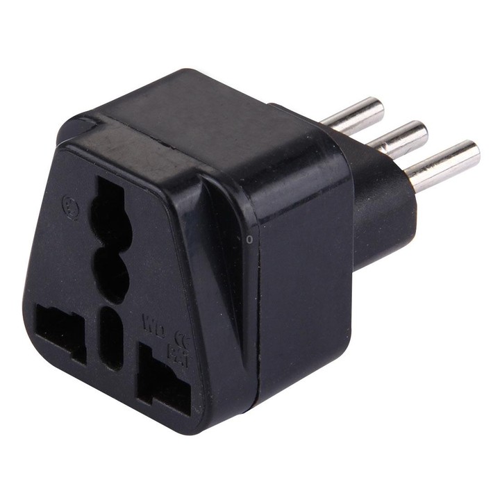 Plug Adapter, Travel Power Adaptor with Italian Plug(Black)