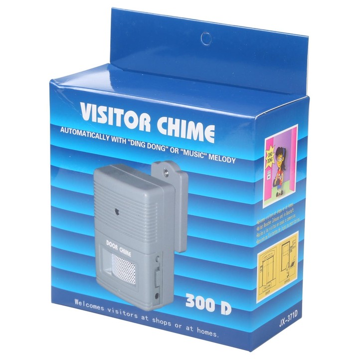 300D Wireless Visitor Alarm Entry Alert Door Chime(Grey)