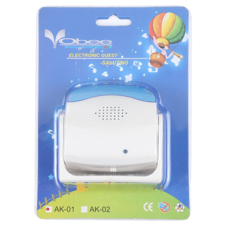 AK-01 Electronic Guest-Saluting Wireless Doorbell(White)