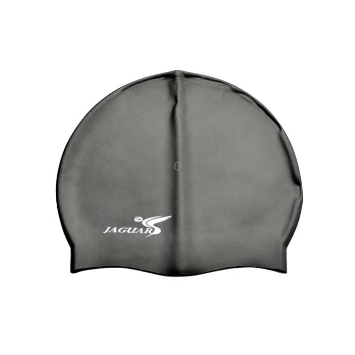 Pure Color Style Elastic Silicone Swimming Cap / Swimming Hat, SC208(Black)