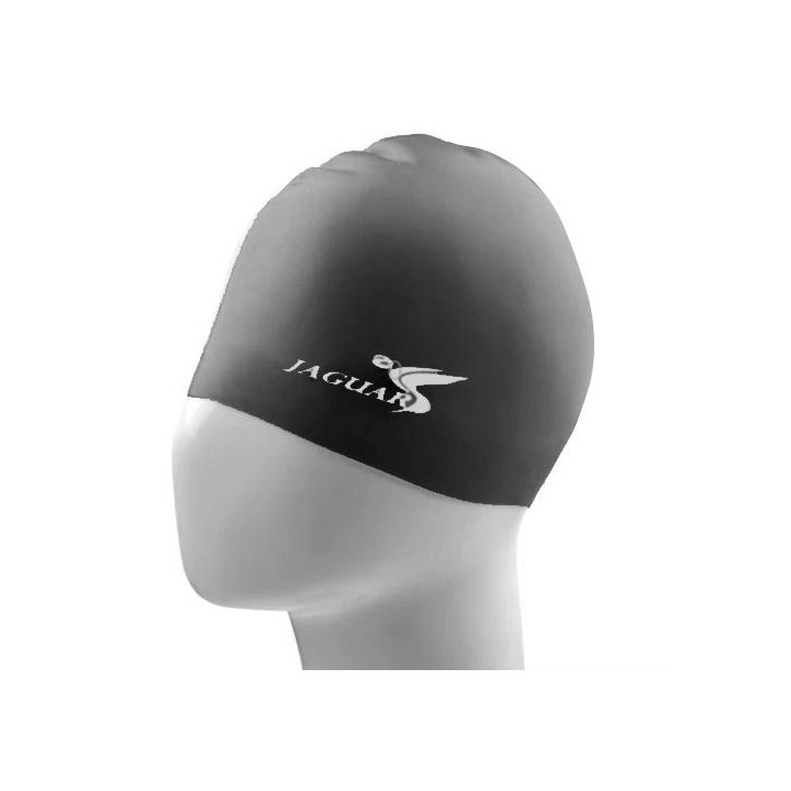 Pure Color Style Elastic Silicone Swimming Cap / Swimming Hat, SC208(Black)