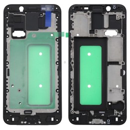 For Galaxy C8 Front Housing LCD Frame Bezel Plate(Black)