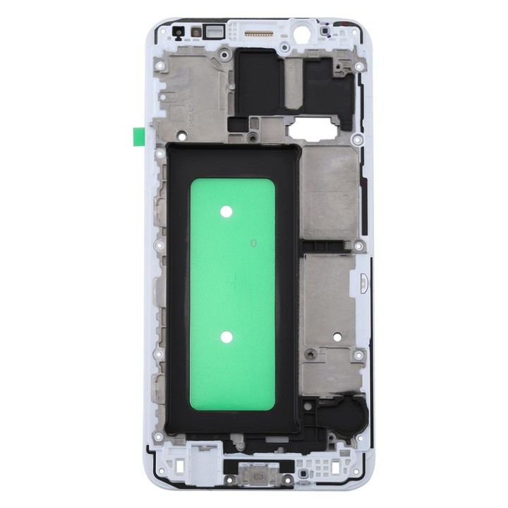 For Galaxy C8 Front Housing LCD Frame Bezel Plate(White)