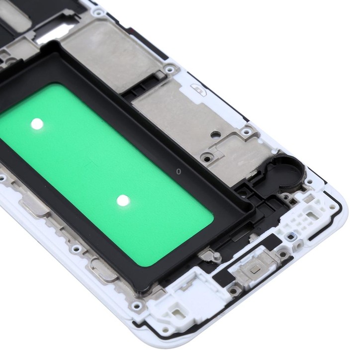 For Galaxy C8 Front Housing LCD Frame Bezel Plate(White)