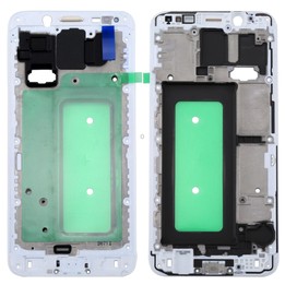 For Galaxy C8 Front Housing LCD Frame Bezel Plate(White)