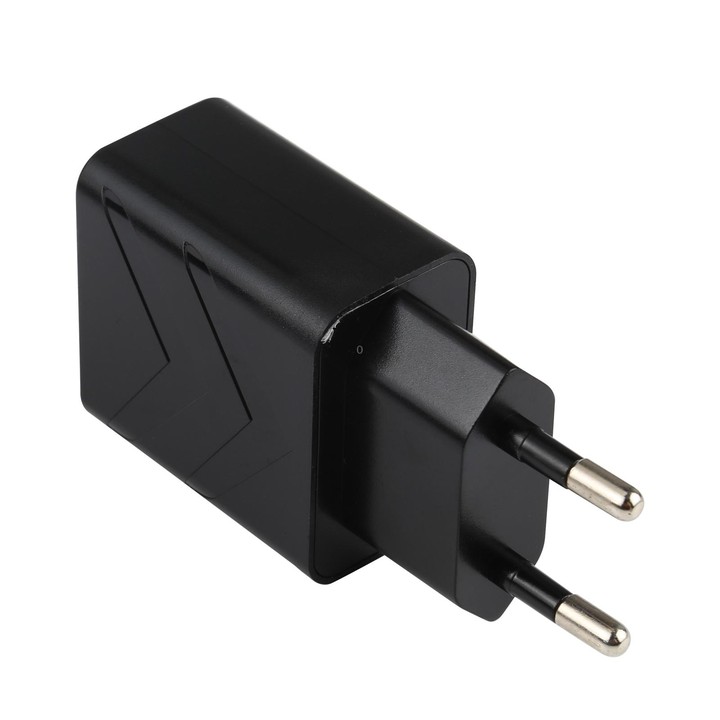 LZ-715 18W QC3.0 USB Single Port Fast Travel Charger, EU Plug(Black)