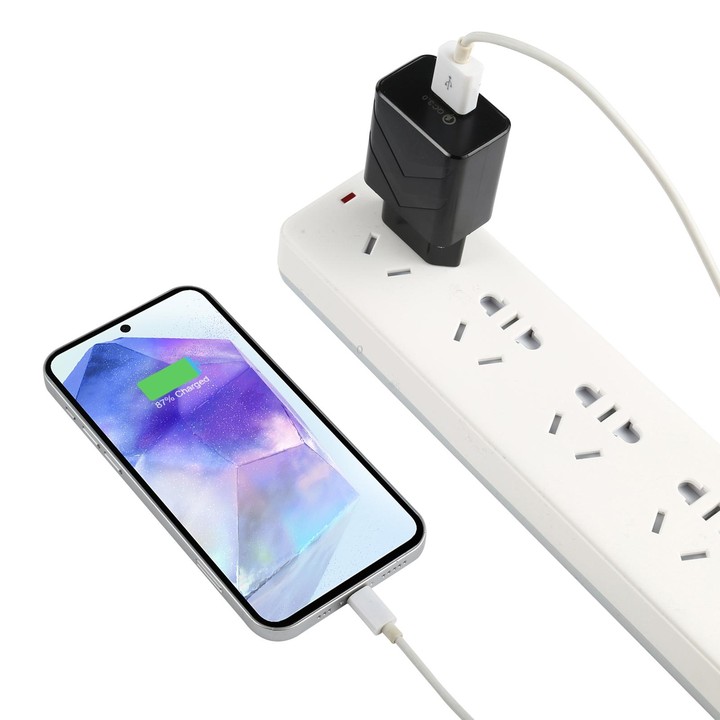 LZ-715 18W QC3.0 USB Single Port Fast Travel Charger, EU Plug(Black)