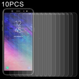 10 PCS 0.26mm 9H 2.5D Tempered Glass Film for Galaxy A6 (2018)