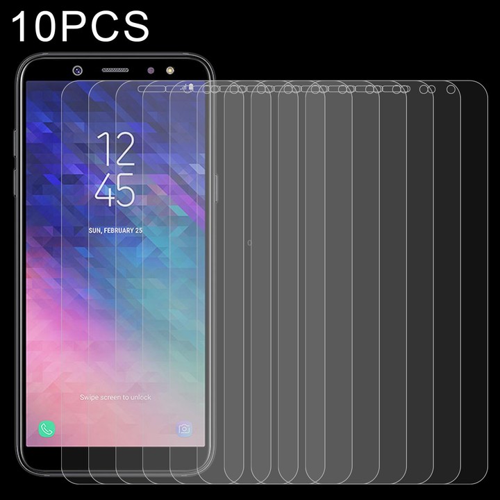 10 PCS 0.26mm 9H 2.5D Tempered Glass Film for Galaxy A6 (2018)