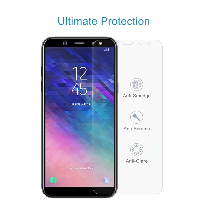100 PCS 0.26mm 9H 2.5D Tempered Glass Film for Galaxy A6 (2018)