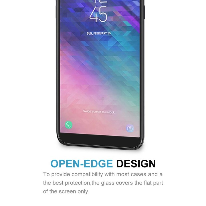 10 PCS 0.26mm 9H 2.5D Tempered Glass Film for Galaxy A6+ (2018)