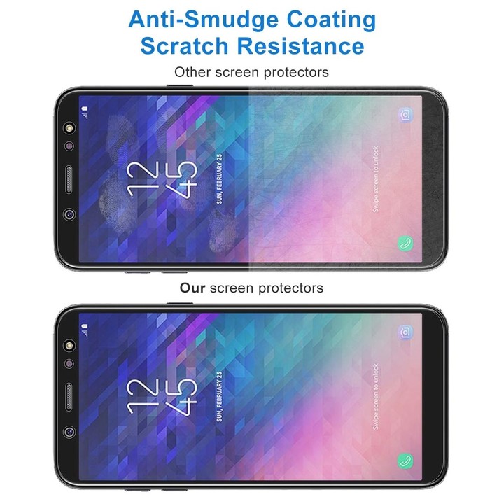 10 PCS 0.26mm 9H 2.5D Tempered Glass Film for Galaxy A6+ (2018)