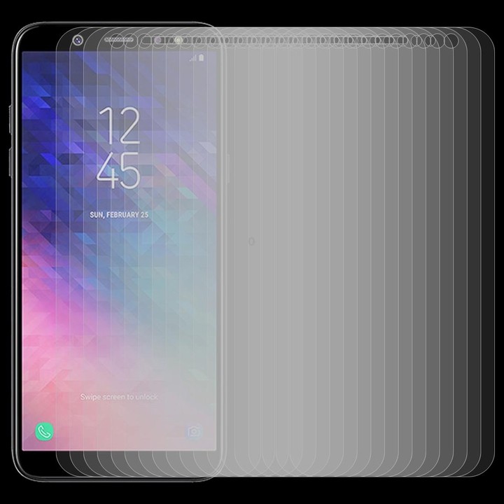50 PCS 0.26mm 9H 2.5D Tempered Glass Film for Galaxy A6+ (2018)