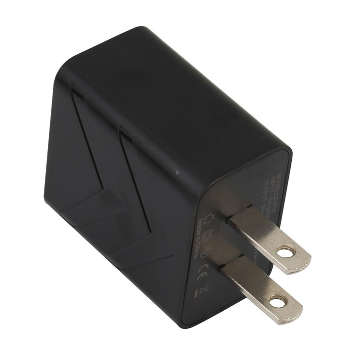 LZ-715 18W QC3.0 USB Single Port Fast Travel Charger, US Plug (Black)