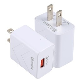 LZ-715 18W QC3.0 USB Single Port Fast Travel Charger, US Plug(White)