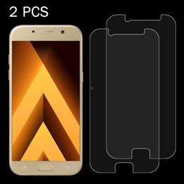 2 PCS for Galaxy A3 (2017) / A320 0.26mm 9H Surface Hardness 2.5D Explosion-proof Tempered Glass Non-full Screen Film