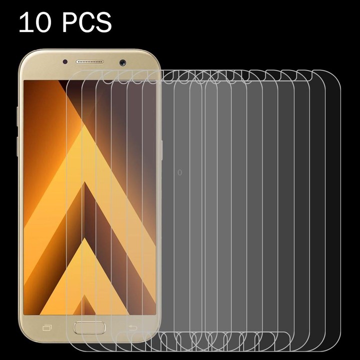 10 PCS for Galaxy A3 (2017) / A320 0.26mm 9H Surface Hardness 2.5D Explosion-proof Tempered Glass Non-full Screen Film