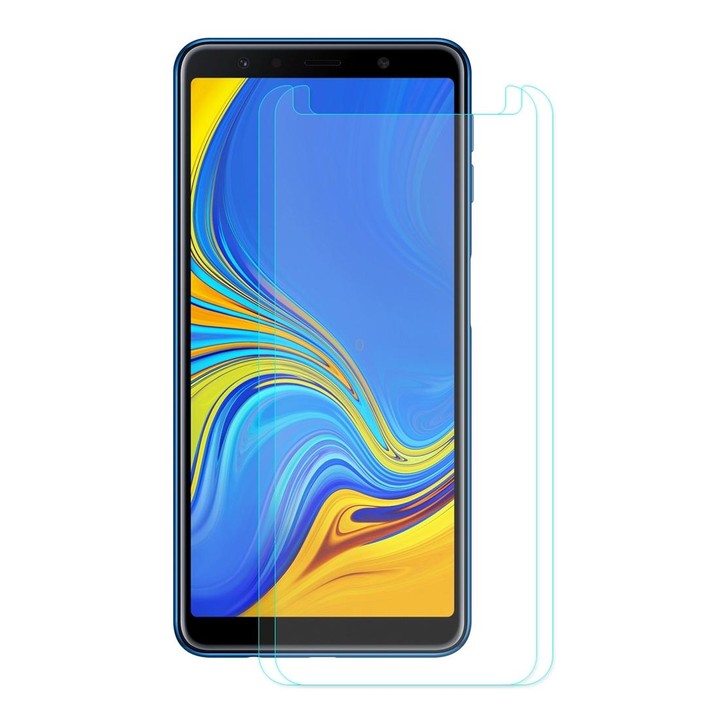 2pcs ENKAY Hat-prince 0.26mm 9H 2.5D Curved Edge Tempered Glass Film for Galaxy A7 2018