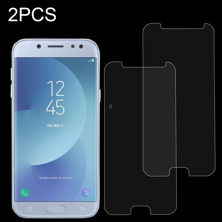 2 PCS For Galaxy J5 (2017) (EU Version) 0.26mm 9H Surface Hardness 2.5D Explosion-proof Non-full Screen Tempered Glass Screen Fi