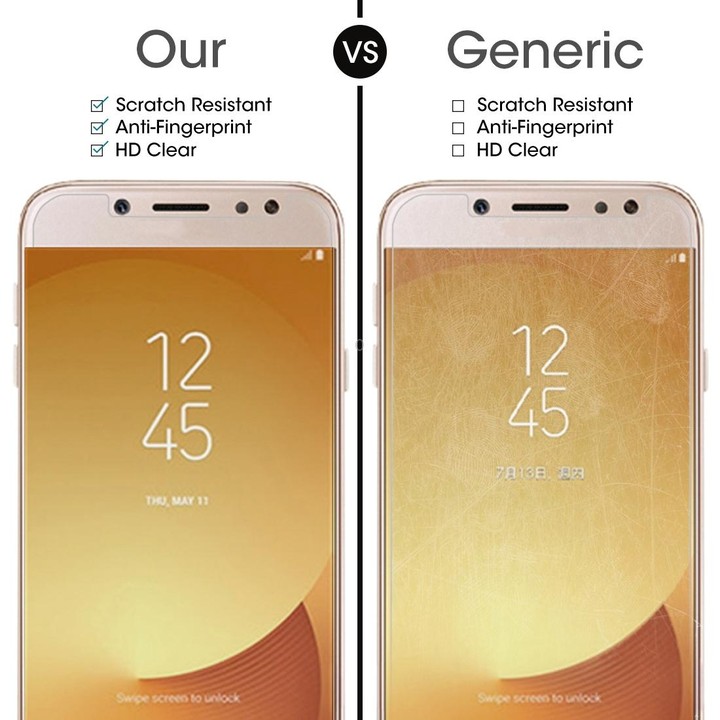 2 PCS For Galaxy J7 (2017) (EU Version) 0.26mm 9H Surface Hardness 2.5D Explosion-proof Non-full Screen Tempered Glass Screen Fi