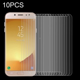 10 PCS For Galaxy J7 (2017) (EU Version) 0.26mm 9H Surface Hardness 2.5D Explosion-proof Non-full Screen Tempered Glass Screen F