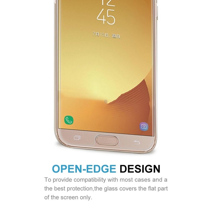 10 PCS For Galaxy J7 (2017) (EU Version) 0.26mm 9H Surface Hardness 2.5D Explosion-proof Non-full Screen Tempered Glass Screen F