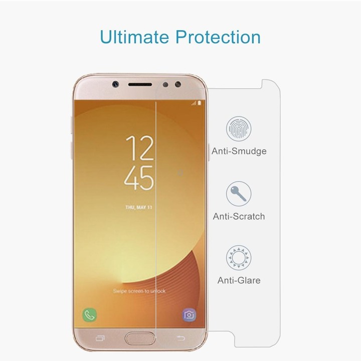 10 PCS For Galaxy J7 (2017) (EU Version) 0.26mm 9H Surface Hardness 2.5D Explosion-proof Non-full Screen Tempered Glass Screen F