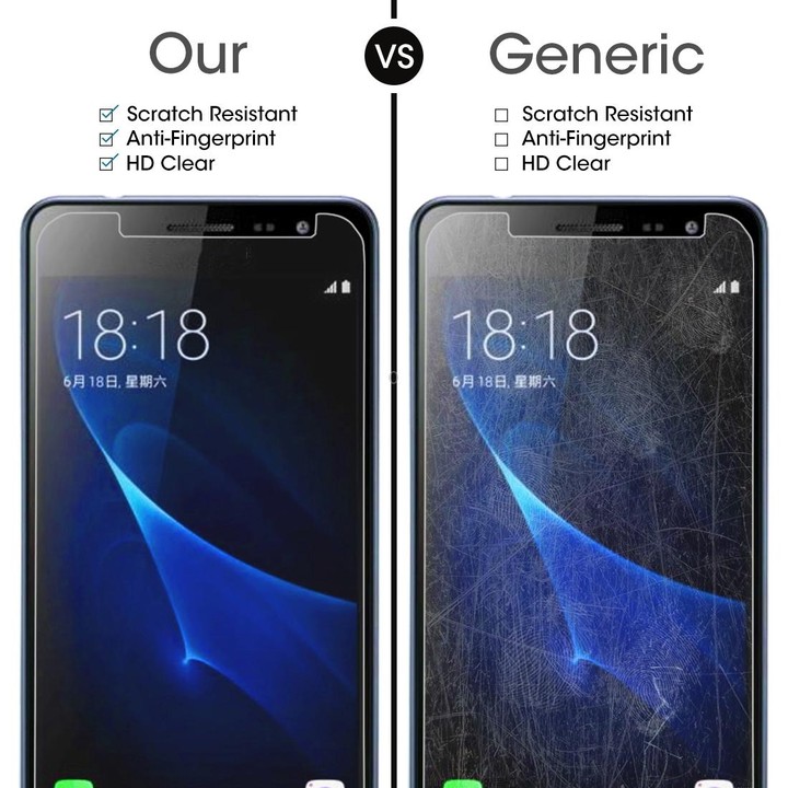 50 PCS for Galaxy J3 (2017) (EU Version) 0.26mm 9H Surface Hardness 2.5D Explosion-proof Non-full Screen Tempered Glass Screen F