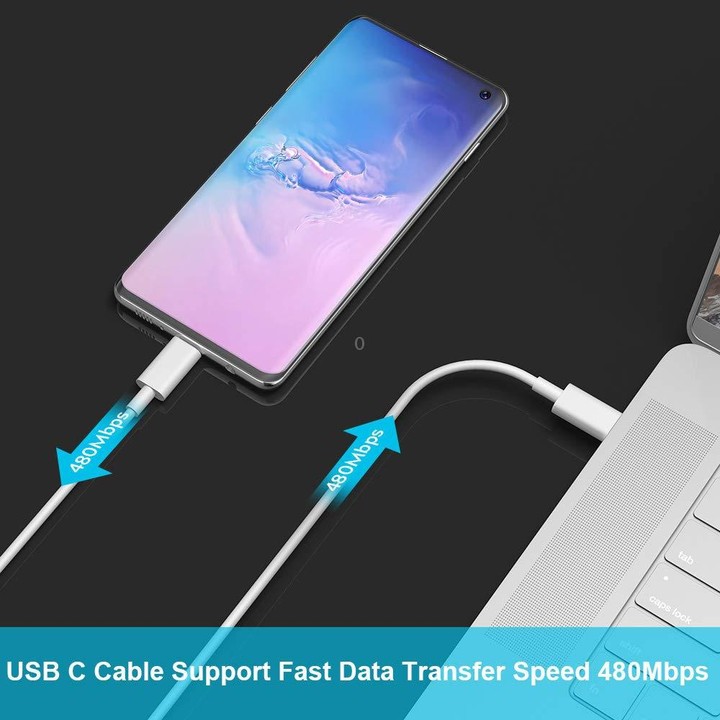 2m 2A USB-C / Type-C 3.1 Male to USB-C / Type-C 3.1 Male Adapter Cable(White)
