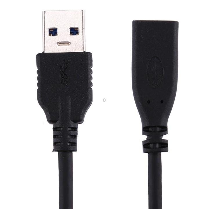 USB 3.0 Male to USB-C / Type-C 3.1 Female Adapter Cable, Cable Length: About 20cm(Black)