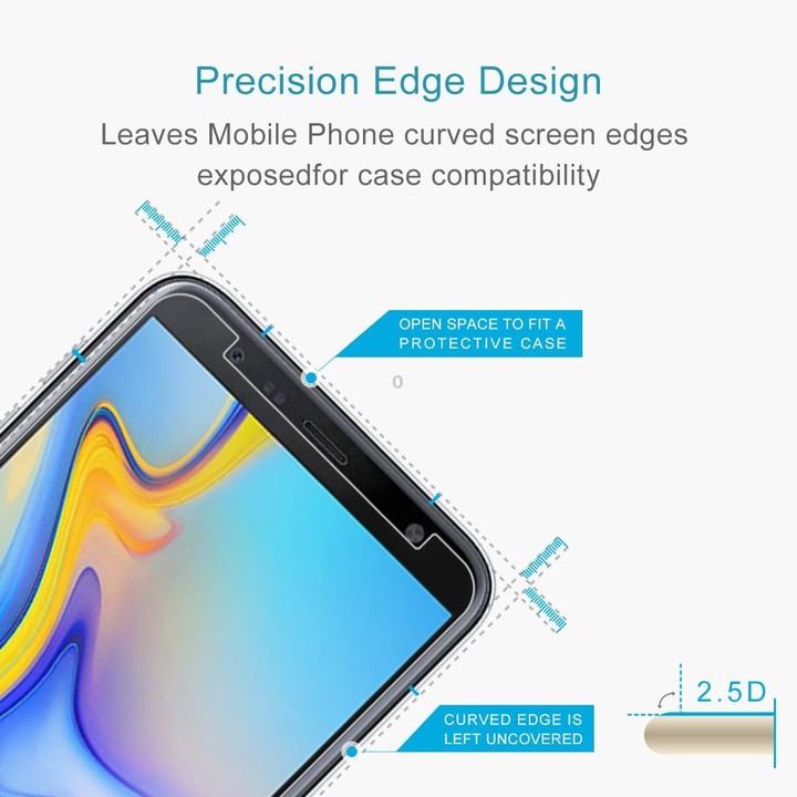 50 PCS 0.26mm 9H 2.5D Tempered Glass Film for Galaxy J6 (2018) , No Retail Package