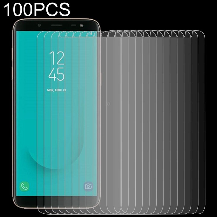 100 PCS 0.26mm 9H 2.5D Tempered Glass Film for Galaxy J6 (2018)