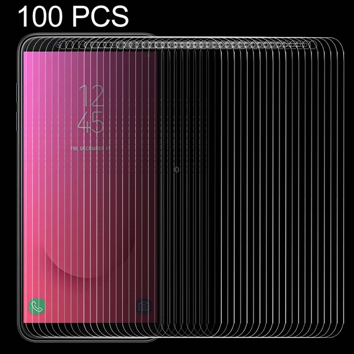 100 PCS 0.26mm 9H 2.5D Tempered Glass Film for Galaxy J8 (2018)