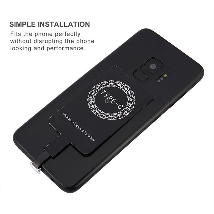 5V 800mA Qi Standard Wireless Charging Receiver with USB-C / Type-C Port