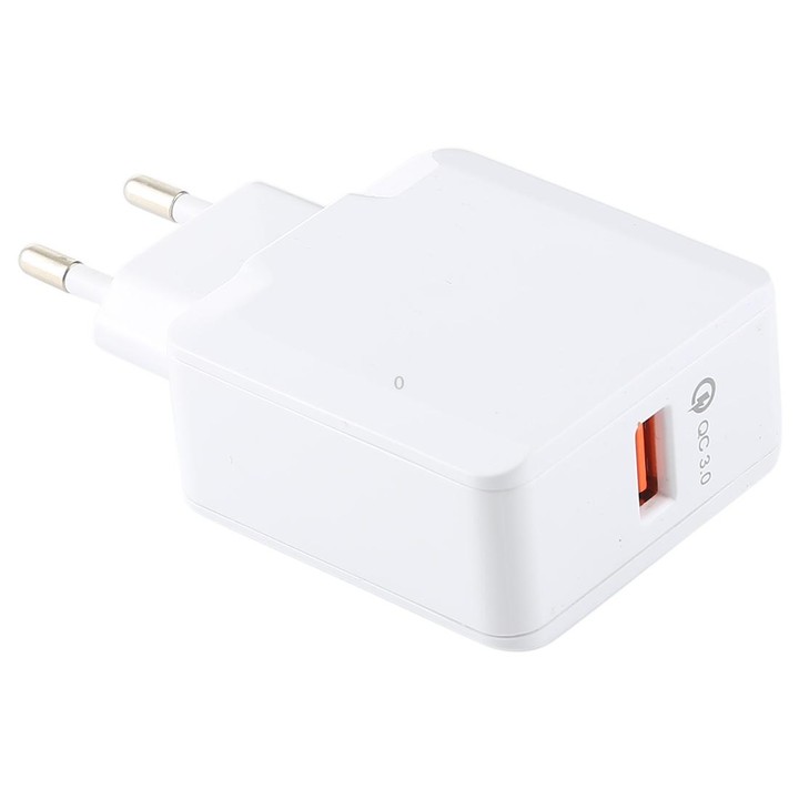 LZ-041 Portable Smart Quick Charger 3.0, EU Plug(White)