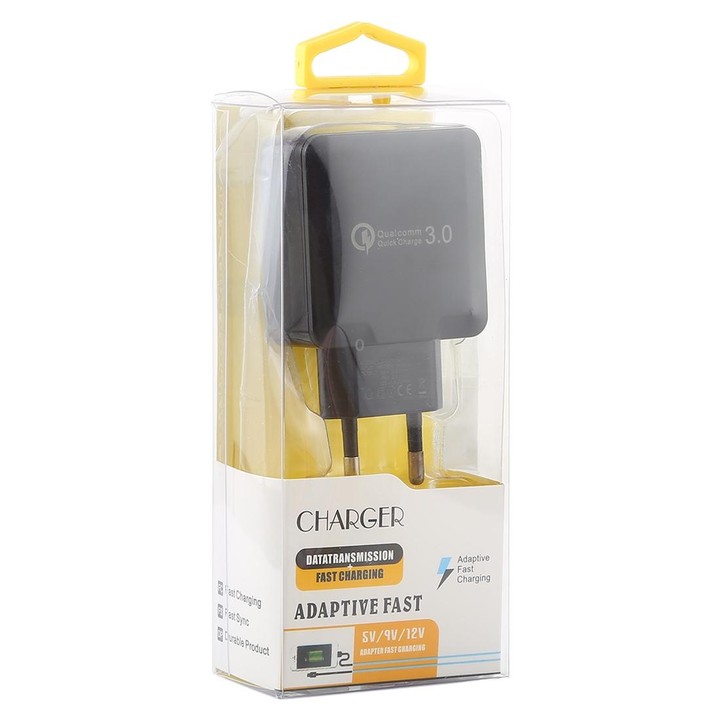 LZ-041 Portable Smart Quick Charger 3.0, EU Plug(White)