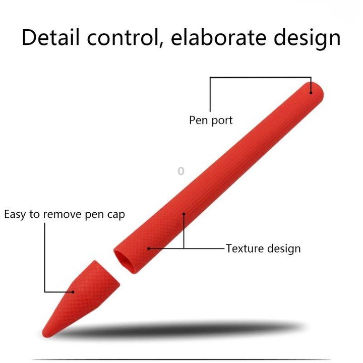 Stylus Pen Silica Gel Protective Case for Microsoft Surface Pro 5 / 6 (Red)